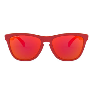 Oakley Frogskins Grips Collection (A) Sunglasses Matte Red Translucent Orange/PRIZM Ruby