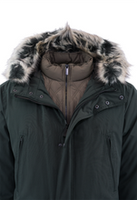 Load image into Gallery viewer, London Fog Men's 3-in-1 Snorkel Parka Olive XL
