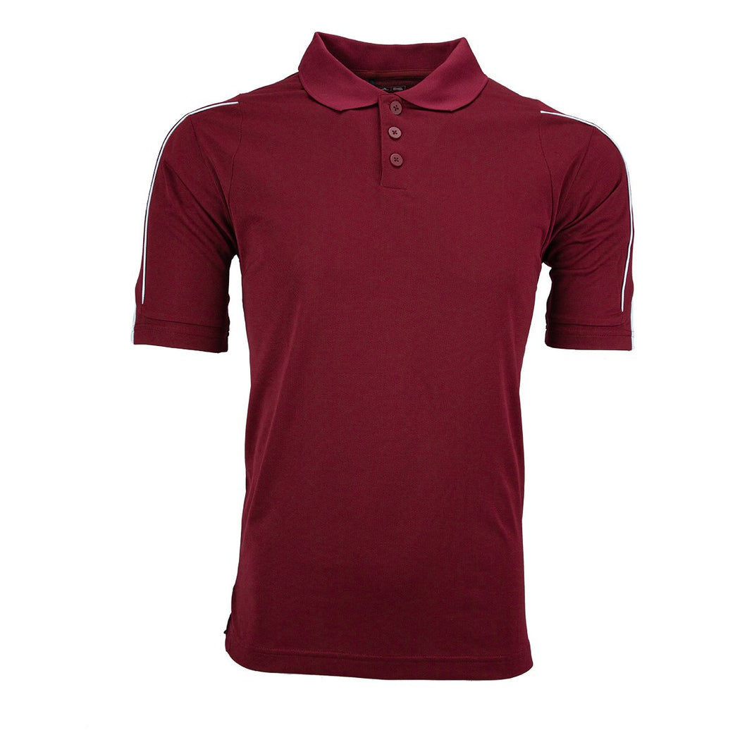adidas Men's ClimaLite 3-Stripes Cuff Polo